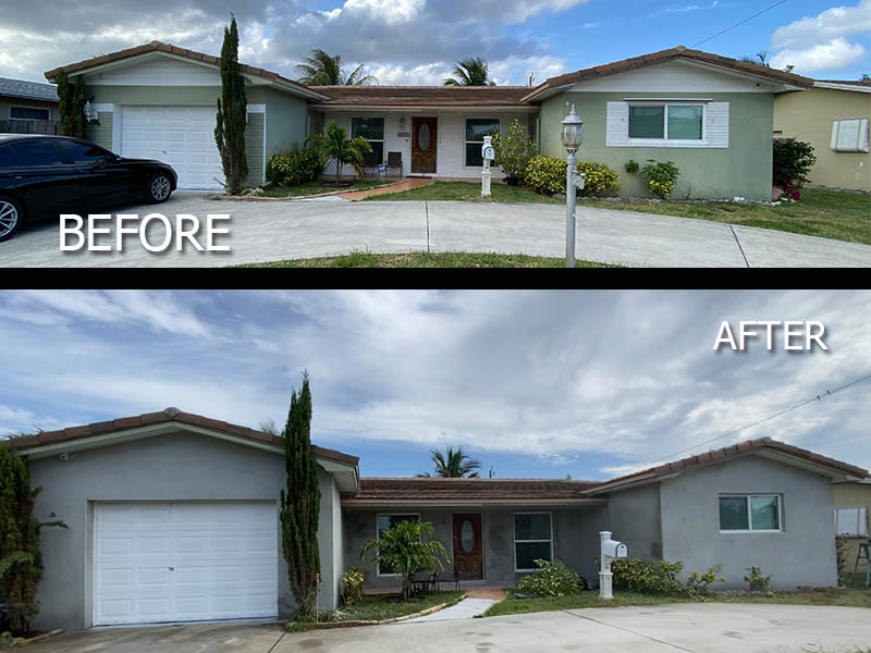 Stucco Exterior- From Old to New